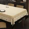 Toalha de mesa estilo vintage, à prova d'água e à prova de óleo, toalha de mesa retrô sem lavagem, novo modelo 2026, luxo leve com toque de alta qualidade, toalha de mesa de PVC