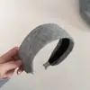Diadema Ancha de Punto Versátil para Otoño e Invierno Moda Perezosa Adorno para el Cabello de Corona Alta Adelgazante Pinza para el Cabello Adorno para el Cabello