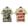 Moda Americana Transfronteriza Hellstar Serie Hellstar Camisetas Casuales de Algodón Impresas para Hombres y Mujeres Verano Sueltas de Manga Corta