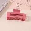 Amazon Pinza Rectangular Transfronteriza Ps Escarchado Pinza Tiburón Pinza para el Cabello Simple Volumen de Cabello Grande Accesorio para el Cabello de Agarre Múltiple