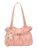 Bolso de Hombro Plegado con Estrella Estilo Coreano Nuevo Primavera 2026 para Mujer, Bolso Cruzado Versátil, Bolso Tote de Cuero Suave de Moda para el Trabajo