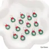 Pingente de Natal de Liga Acessórios DIY Feitos à Mão Contas Manuais Corrente de Celular Pingente de Bolsa Pulseira Pacote de Material para Joias