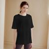 Blusa deportiva holgada para mujer, para correr y entrenar, ropa de yoga adelgazante de celebridades de Internet, manga corta, larga y transpirable para fitness