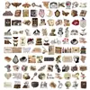 100 Piezas de Pegatinas Estilo Academia Oscura Creativas Retro Dibujos Animados Ins Impermeables para Decorar Botellas de Agua, Cuadernos y Guitarras