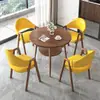 Mesa y sillas de negociación de recepción, mesa de comedor de losa de roca, escritorio de recepción de oficina, combinación para tienda de té con leche, cafetería, B&B, mesa y sillas de ocio