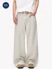 Ropa para Hombre Muqiu Verano 2026 Lyocell Tencel Frescos Casuales Pantalones de Hombre Caída Conmutador Pierna Ancha Largos