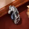 Broche Cabeça de Cavalo Novo Retrô Transfronteiriço Pino de Cavalo em Liga Acessórios do Zodíaco Animal Pino de Terno Masculino e Feminino Corsage
