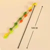 Novo Brinquedo para Gato Vara Longa Provocador Interativo para Gatos Vara Provocadora Interativa para Gatos com Sino Artefato para Alívio do Tédio do Gato Brinquedo para Pet