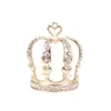Amor Corona de Lujo Sombrero Círculo Completo Decoración de Pastel Adornos para Hornear Ramo de Cumpleaños Fiesta Accesorios de Decoración Galvanizados