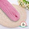 Hilo de algodón de seda helada de 2,5 mm, cuerpo ligero, seda helada, línea de cinturón plana, sombrero para el sol, bricolaje, tejido a mano, gancho de ganchillo, bolso, cojín
