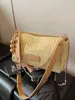 Bolso de Paja Tejida de Gama Alta de Nicho para Mujer 2026 Nueva Moda Verano Bolso Almohada Versátil Bolso de Hombro para Debajo del Brazo