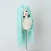 Peruca para Boneca BJD 346 Folha Luo Li Acessórios de Cabelo para Vestir Boneca Franja Longa Cabelo Longo Liso Múltiplas Cores Disponíveis