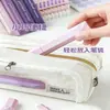 Cinta correctora pequeña tipo pluma invisible para estudiantes de primaria, Bolígrafo borrador, Cinta correctora para estudiantes de secundaria, Color original del papel