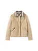 Comercio Exterior 2025 Otoño e Invierno Nuevo Estilo Pequeña Fragancia Retro Solapa Clásica Acolchado Cuadros Acolchado Corta Chaqueta de Algodón