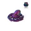 Decoração de Aquário Polvo Impresso em 3D, Polvo Móvel com Juntas Integradas, Brinquedo Trendy Colorido a Laser