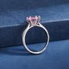 Transmisión en vivo drenaje productos de bienestar al por mayor Tongling cristal rosa diamante rosa circonita rosa simulación diamante anillo abierto