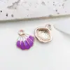 1 Colgante Morado con Goteo de Aceite Estilo Coreano DIY Pulsera de Aleación de Zinc Colgante para Collar Pendiente Colgante para Llavero Accesorios de Joyería