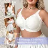Sujetador adhesivo talla grande bestseller transfronterizo con diseño de jacquard francés estilo chino, transpirable, soporte lateral para el pecho, lencería inalámbrica para mujer