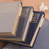 Cuaderno Lianhua con Cubierta de Tela A5 Papel Kraft Páginas Interiores en Blanco Serie de Tapa Dura Copia Dura Engrosada para Uso en Oficina
