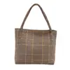 Bolsa de Lã Estilo Novo 2026 para Mulheres, Bolsa Tote Casual de Ombro e Transversal de Grande Capacidade para Compras, Moda para Trabalho e Dia a Dia