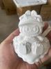 Muñeca de Yeso de Tamaño Mediano Blanca en Blanco 3D DIY Graffiti Pintura Hecha a Mano para Niños Adorno Muñeca de Aromaterapia Arcilla Ultraligera