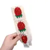 Parche Floral de Punto Francés para Flequillo, Parche para el Cabello, Diadema para Mujer, Aro para el Cabello sin Presión, Diadema para Lavarse la Cara, Accesorio para el Cabello