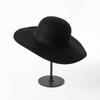 Versión coreana del nuevo sombrero de cuerpo desnudo de lana para damas, sombrero de fieltro de lana de otoño e invierno, sombrero de ala grande, sombrero de fieltro, suministro de fabricantes de sombreros de fieltro