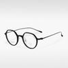 Armazón de Gafas T18981 Que Hace que la Cara Parezca Más Pequeña, Armazón de Gafas Retro de Medio Titanio, Se Puede Montar con Lentes Graduados, Venta al por Mayor del Fabricante, Bloqueador de Luz Azul