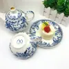 Pequeño Set de Té de la Tarde de Lujo Alto Valor de Color Olla para Madre y Madre Taza de Café de Cerámica Creativa Taza de Té de Flores Una Taza Un Plato Tetera