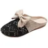 Novos Chinelos Femininos Abertos 2026 para Uso Externo, Chinelos Planos Vazados Preguiçosos, Chinelos de Rede de Luxo de Verão para Casa, Slip-On