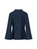 Amazon Wholesale Estilo Europeo Nuevo Estilo Cintura ceñida Cuello redondo Moda Camisa Top Pantalones Largos Casuales Conjunto de Dos Piezas