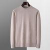 Suéter Holgado para Hombre Talla Grande Jersey Tejido Camiseta Básica Otoño e Invierno Nuevo Cuello Redondo Doble Hebra Grueso Suéter de Lana Sarga