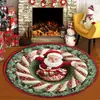 Temu Venta Caliente Felpudo de Halloween Trampa Alfombra Redonda para Sala de Estar Decoración de Atmósfera Navideña Felpudo de Terciopelo de Cristal