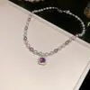 Collar Colgante Cuadrado de Zircón Perla Francesa, Temperamento de Lujo Ligero, Cadena de Clavícula de Gama Alta, Joyería Versátil de Temperamento de Nicho