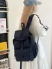 Bolsa de Gran Capacidad para Mujer, Mochila de Viaje de Aspecto Elevado, Estilo Japonés, Simple, Ligera, Informal, Mochila de Nailon a la Moda para Mujer