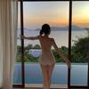 Mono Floral Francés Pure Desire para Mujer, Chica Dulce y Picante Sexy Espalda Descubierta con Lazo Ajustado Traje de Baño para Vacaciones en la Playa