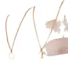 Amazon Transfronterizo 26 Iniciales Inglesas Collar de Acero Inoxidable Moda Transfronteriza para Mujer Collar Simple que No se Desvanece