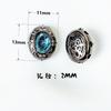 Cuentas con gemas incrustadas en negro pistola bañadas en cobre, con orificios pasantes, hechas a mano, para pulseras, collares y accesorios de joyería de varias pasadas.