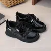 Nuevos Zapatos Infantiles Otoño 2026 Estilo Coreano para Niñas Bailarinas de Moda con Lazo para Niñas Mayores Punta Redonda Versátiles de Cuero