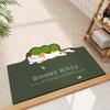 Alfombrilla absorbente de barro de diatomeas para baño con dibujos animados de forma especial, para puerta de inodoro, de secado rápido, resistente al desgaste, suave, antideslizante