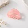 Clip elegante de tiburón con diseño de celebridad de Internet de viento frío, clip de agarre hueco de color sirena, clip de flequillo exquisito que combina con todo, clip para la cabeza trasera