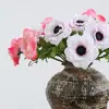 Anêmona Artificial Estilo Vintage Decoração Floral Buquê Adereço de Fotografia Decoração de Mesa para Sala de Estar Decoração de Casa Ornamento