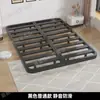 Estrutura de cama flutuante em ferro forjado sem cabeceira, estrutura de aço espessada, cama de casal, estrado de ripas para tatami, cama de solteiro