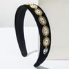 Tendência europeia e americana Nova flanela Diamante Elegante Faixa de cabeça Personalizada Cor Olho do diabo Acessórios para fotos de rua Acessórios para cabelo Cartão de cabelo