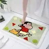 Tapete com Formato Especial de Desenho Animado Crayon Shin-Chan Decoração de Sala de Estar Tapete de Chão Imitação de Caxemira Cobertor de Quarto ao Lado da Cama Tapete de Banheiro Absorvente para os Pés