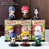 Figuras de Anime de Dibujos Animados Serie Naruto Juguetes de PVC de Moda Kakashi Naruto Sasuke Adornos de Escritorio