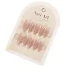 Fabricante Unhas Vestíveis Feitas Sob Medida, Tiras de Base Colorida Pré-Fabricadas Pintadas à Mão, Unhas Postiças, 30 Peças de Unhas de Manicure, Atacado