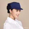 Gorra de Trabajo para Taller de Fábrica Transfronterizo con Visera, Gorro de Cocina con Texto Impreso, Gorro a Prueba de Polvo, Gorro con Red Anti-Caída de Cabello, Gorra de Trabajo de Chef