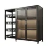 Estante de Cocina de Pie Gabinete de Almacenamiento Multicapa Hogareño Gabinete de Pared para Horno de Microondas Gabinete de Almacenamiento Venta al por Mayor