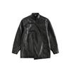 Jaqueta de couro PU estilo chinês solta com gola alta N-52TRW masculina e feminina marca de moda americana jaqueta de moto retrô W151